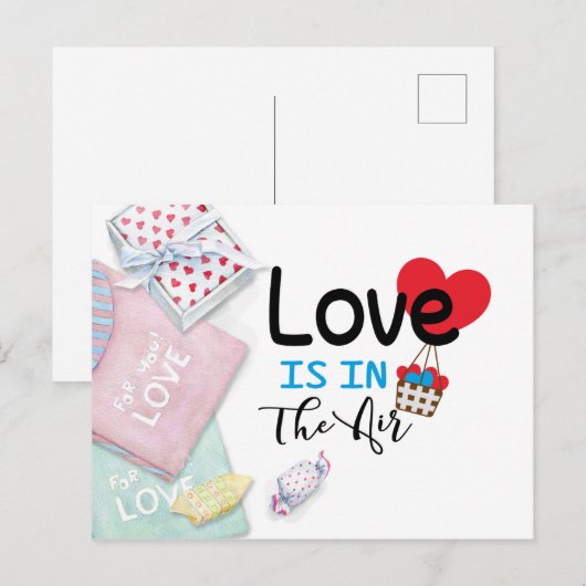 Valentijnsdag Briefkaart (Voorkant / Achterkant)