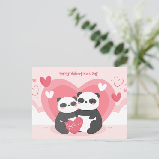 Valentijnsdag Briefkaart (Staand voorkant)