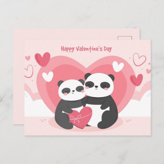 Valentijnsdag Briefkaart (Voorkant / Achterkant)