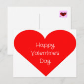 Valentijnsdag Briefkaart (Voorkant / Achterkant)