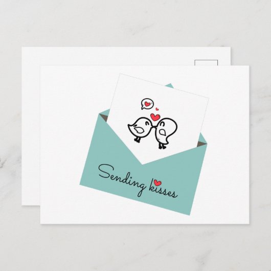 Valentijnsdag Briefkaart (Voorkant / Achterkant)