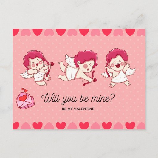 Valentijnsdag Briefkaart – een speciale liefdesboo (Voorkant)