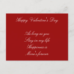 Valentijnsdag briefkaart-geluk feestdagenkaart