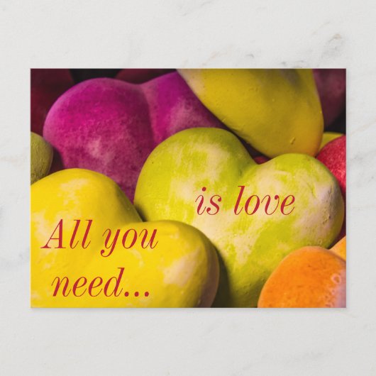 Valentijnsdag Briefkaart hart (Voorkant)