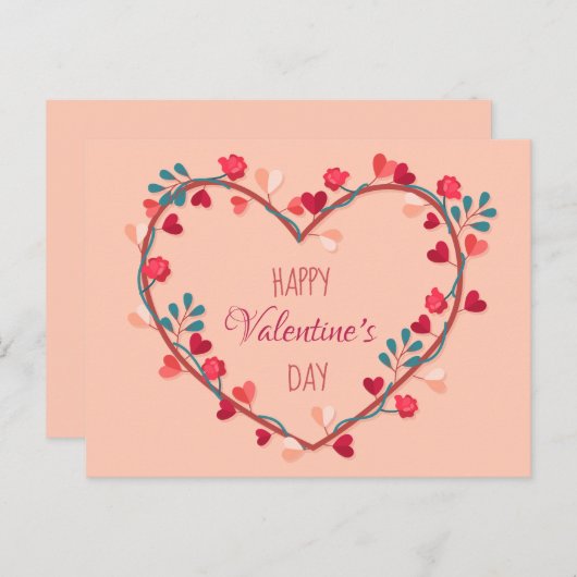 VALENTIJNSDAG BRIEFKAART - HVD (Voorkant / Achterkant)