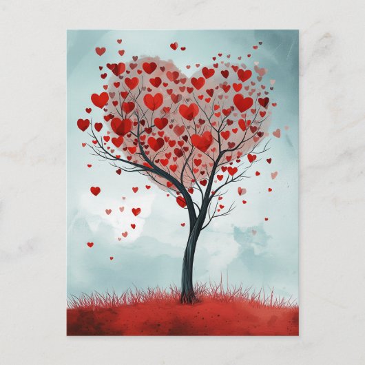 Valentijnsdag Briefkaart - Mijn liefde groeit (Voorkant)