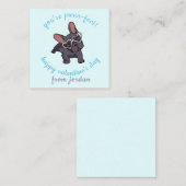 Valentijnsdag-briefkaart Notitiekaartje (Voorkant / Achterkant)