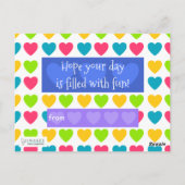 Valentijnsdag Briefkaart voor kind door Jo Afbeeld (Achterkant)