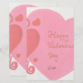 Valentijnsdag Briefpapier (Voorkant / Achterkant)