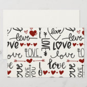 Valentijnsdag Briefpapier (Voorkant / Achterkant)