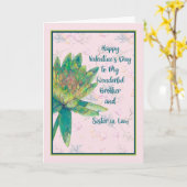 Valentijnsdag Broeder en zuster in de wet Kaart (Gele Bloem)