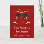 Valentijnsdag Brother en zuster in de wet Funny Kaart (Voorkant)