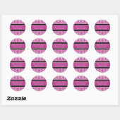 Valentijnsdag bruiloft gunst Labels roze Damask (Vel)