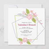 Valentijnsdag Brunch Galentines Mimosa Feestdagenkaart (Voorkant)