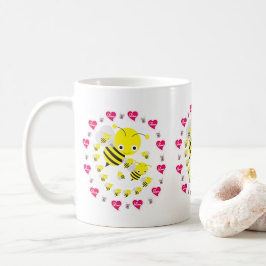 Valentijnsdag Bumblebee Muizen Mokken (Met donut)
