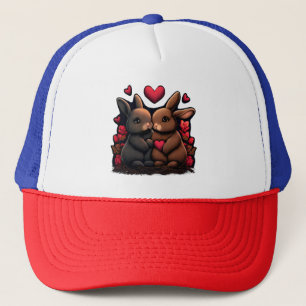 Valentijnsdag Bunny Bliss, Love Hearts and Rozen Trucker Pet