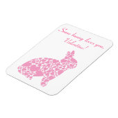 Valentijnsdag Bunny Magnet Magneet (Linkerzijde)