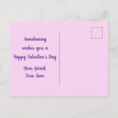 Valentijnsdag Bunny met Love Heart Briefkaart (Achterkant)