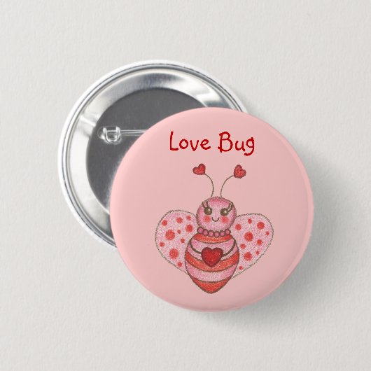 Valentijnsdag Button (Voorkant /achterkant)