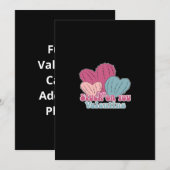 Valentijnsdag Cactus Grappig Design Feestdagenkaart (Voorkant / Achterkant)
