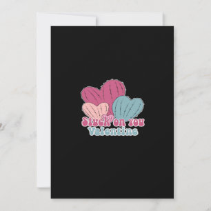 Valentijnsdag Cactus Grappig Design Vast Aan Jou  Feestdagenkaart