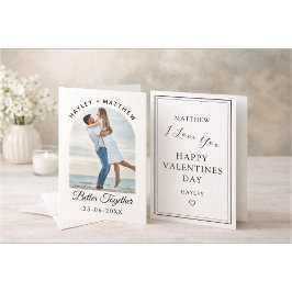Valentijnsdag cadeau 'Better Together' foto Bedankkaart