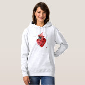 Valentijnsdag Cadeau Boxer Hond Hoodie (Voorkant volledig)