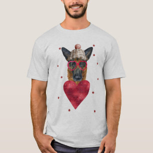 Valentijnsdag Cadeau Duitse Herdershond T-shirt