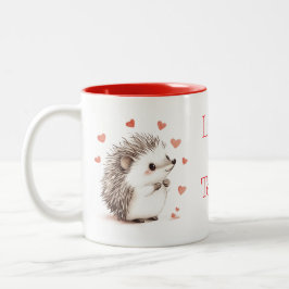 Valentijnsdag Cadeau, Egels Egels, Custom Tweekleurige Koffiemok