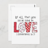 Valentijnsdag Cadeau | God Zegt Dat Je Valentijnsl Briefkaart (Voorkant / Achterkant)