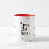 Valentijnsdag Cadeau, Hartjes Ontwerp, Ik Hou Van Mok (Midden)