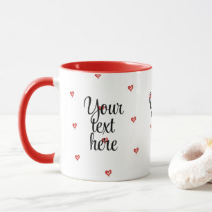 Valentijnsdag Cadeau, Hartjes Ontwerp, Ik Hou Van Mok