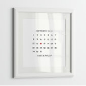 Valentijnsdag cadeau, kalenderposter poster