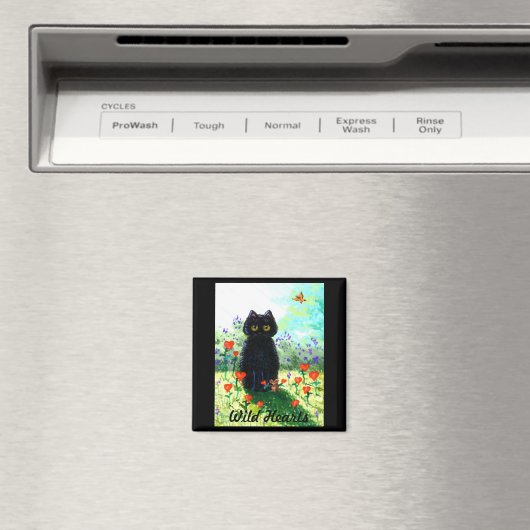 Valentijnsdag Cadeau Kat Kunst Harten Creationarts Magneet (Insitu (Vaatwasser))