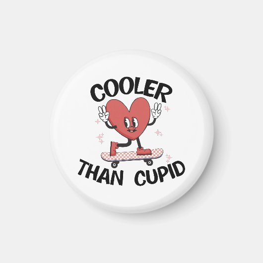 Valentijnsdag Cadeau | Koeler Dan Cupido Magneet (Voorkant)