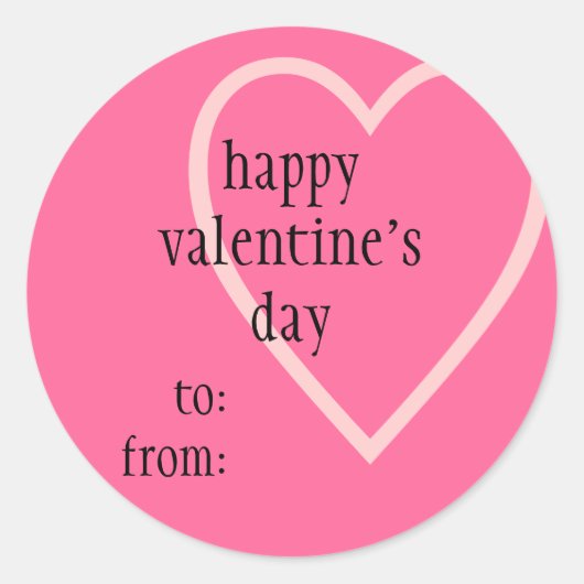 Valentijnsdag cadeau label (Voorkant)