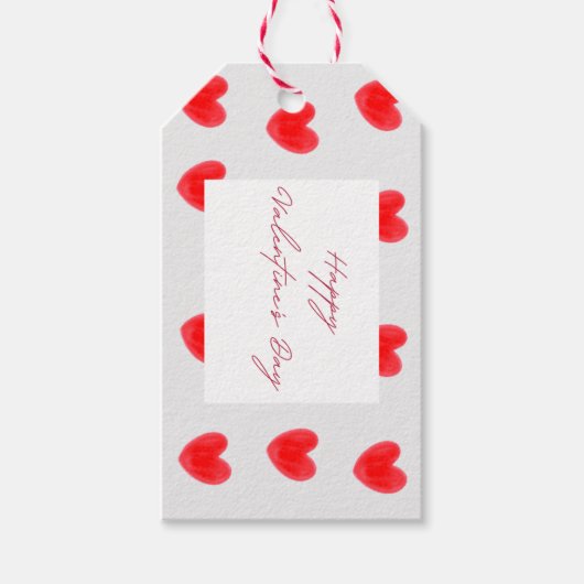 Valentijnsdag, cadeau labels, liefde, romantisch, cadeaulabel (Voorkant)