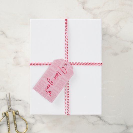 Valentijnsdag, cadeau labels, liefde, romantisch, cadeaulabel (Met Touw)