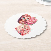 Valentijnsdag Cadeau: Malse Egels Verliefd Koppel Kartonnen Onderzetters (Gekanteld)