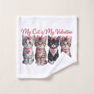 Valentijnsdag Cadeau Mijn Kat Is Mijn Valentijn Washandje