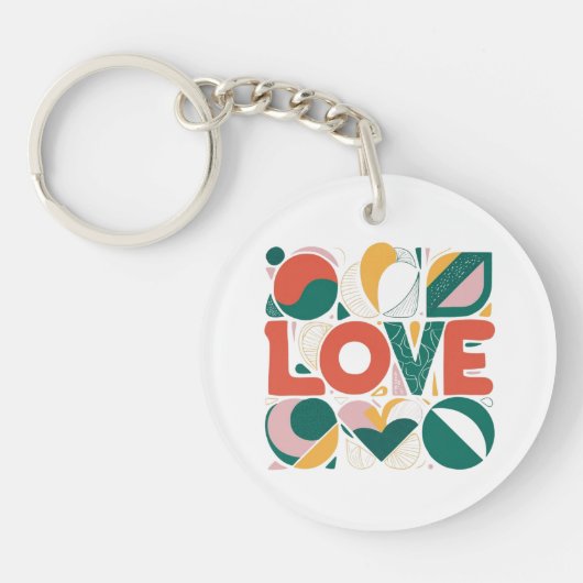 Valentijnsdag cadeau, sleutelhanger cadeau, liefde (Voorkant)