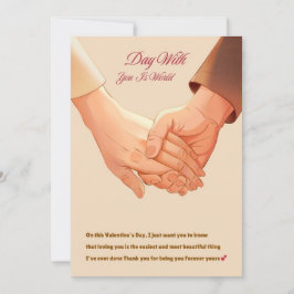 Valentijnsdag Cadeau Voor Hem Feestdagenkaart