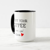 Valentijnsdag Cadeau voor Man Boyfriend Coffee Mok (Voorkant links)