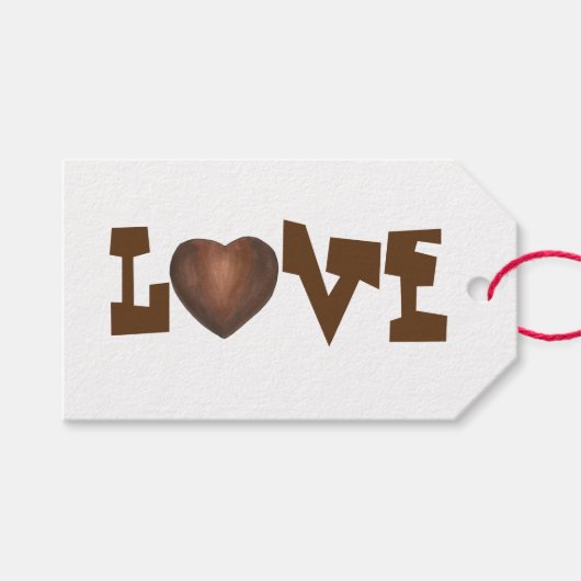 VALENTIJNSDAG Cadeaubont Labels Cadeaulabel (Voorkant (Horizontaal))