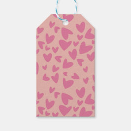 Valentijnsdag cadeaukaartje cadeaulabel