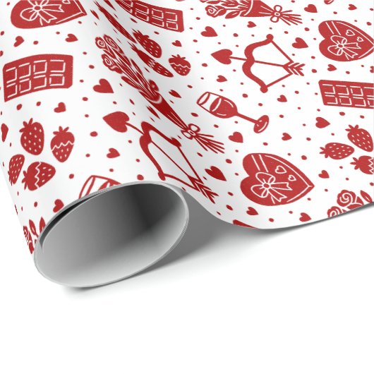 Valentijnsdag Cadeaupapier (Rol Hoek)