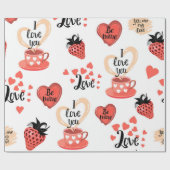 Valentijnsdag Cadeaupapier (Vlak)