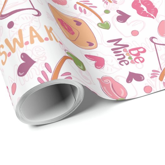 Valentijnsdag Cadeaupapier (Rol Hoek)