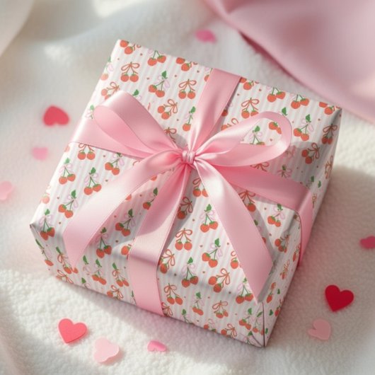 Valentijnsdag Cadeaupapier Cute Strawberry Liefde