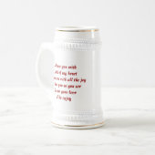 Valentijnsdag cadeaus bierpul (Voorkant links)